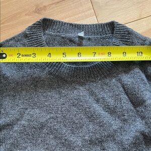 MUJI Gray Unisex 100% Wool Sweater